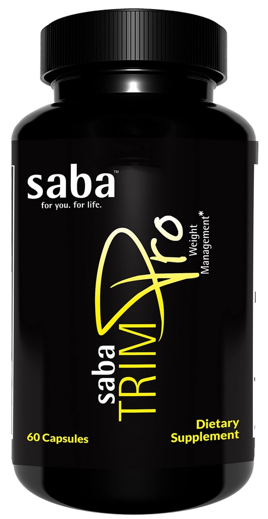 Saba TrimProTM - Termogenic Fat Burner - Kilo kaybı, Appetite Suppressant, & Energy Branson - Premium Vitaminler, Mineraller & Plant Malzemeler Malzemeler & Daha Fazla - 60 Doğal Diyet Pills