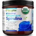 Biophix Blue Spirulina Toz Organik Blulina 6 oz - Algae Organik Spirulina Toz 170 Hizmet - Superfood Supplement - Natural Blue Pigment - Espirulina en Polvo Organika Pura Azulina