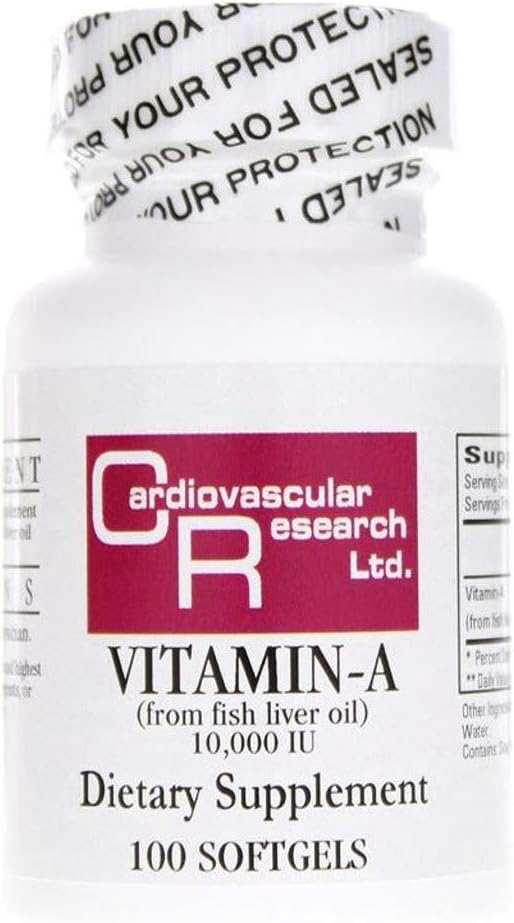 Cardiovascular Araştırma Vitamin-a 10000 Iu, White, 100 Countiovascular Research Vitamin-a 10000 Iu, White, 100 Count