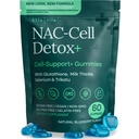 Χωρίς ζάχαρη NAC Gummies, N-Ακετυλοκυστεΐνη συμπλήρωμα με γαϊδουράγκαθο γάλακτος, γλουταθειόνη, & σελήνιο, NAC Complex για την ενέργεια, την αναπνευστική υγεία, το συκώτι Detox & καθαρισμού, Kidney, αντιοξειδωτική υποστήριξη