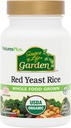 Natures Plus Source of Life Garden sertifikalı Organik Red Yeast Rice - 600 mg, 60 Vegan Capsules - Genel olarak Beslenme Desteği - Vejetaryen, Gluten-Free - 60 Hizmet