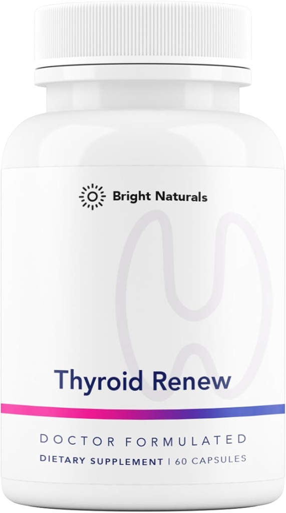 Tiroid Renew Supplement - Women's Thyroid Support for Focus and Energy with çinko Selenium Copper ve Tiroid Superfoods - ABD'de yapılan 60 Capsules