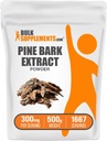BulkSupplements.com Pine Bark Ekstraksiyon Toz - Herbal Supplement, Pine Bark Toz - Antioksis Desteği, Gluten Free - 300 mg per Service, 500g (1.1 lbs) (Paket 1)