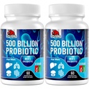 Erkekler için probiyotikler, 500 Milyar CFU & 12 Erkekler Digestive Health + 4 Organik Prebiyotik Fiber, Digestive, Gut, Immune Health, Bloating, Gas, Energy Support, Raf Stable - 120 Capsules