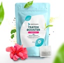 VoomVaya TeaTox Poker - Bloating Relief için 14 günlük Detox Çay, Detox Cleanse, Mood Boost - Hibiscus Flavor