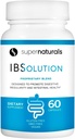 Super Naturals Natural IBSolution - Made in USA, Non-GMO, Gluten Free & Vegan (60 Capsules) - IBS (Bloating, Constipation, Gas, Diarrhea, Abdominal Pain)