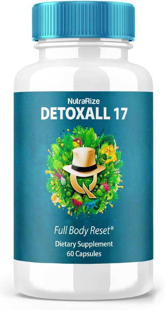 DetoxAll 17 - DetoxAll 17 Full Body reset, DetoxAll17 Diyetsel Supplement for General Health and Wellness, Maksimum Güçlü Tüm Doğal Pills Enerjiyi Güçlendirmek, Detox All 17 Yorumlar (60 Capsules)