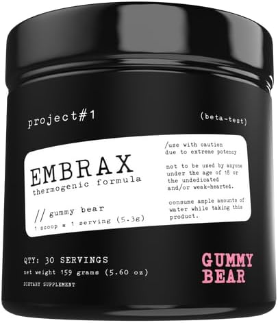 Project #1 Embrax: Θερμογόνο Preworkout Fat Burner Άνδρες & Γυναίκες - Best Belly Fat Burners for Women & Men, L-Carnitine Supplement Pre Workout Powder for Men & Women 