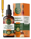 HERBAMAMA Super Immune Mushroom Supplement - Vegan 8Mushroom Kompleksi Reishi, Lion's Mane, Cordyceps & Chaga Ekstra - Non-GMO, Alkol-Free, Sugar-Free Immunity Drops, 56-Day Supply