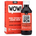 NovaFerrum Wow, 125 Yüksek Potency Liquid Iron Supplement for Yetişkinler, Iron Deficiency, 125 mg of Iron Per 5mL Dose, Vegan  Onaylandı, Gluten Ücretsiz Onaylandı, Sugar Free