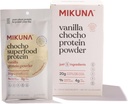 Mikuna Chocho Superfood proteini, Plant-Based Protein Toz, Seyahat Paketleri - Vegan, Gluten Free, 3g Net Carbs veya Less, ve Bio available, Non-Isolate (8 hizmet, Vanilla)