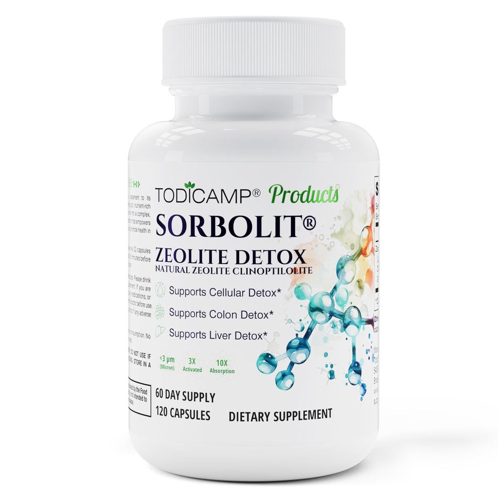 Zeolite Detox Capsules - 120 Zeolit Capsules - 1-2 μm Clinoptilolit Zeolite Detox - 2 Ay Supply Zeolite Clinoptilolite Capsules - Zeolite Pills