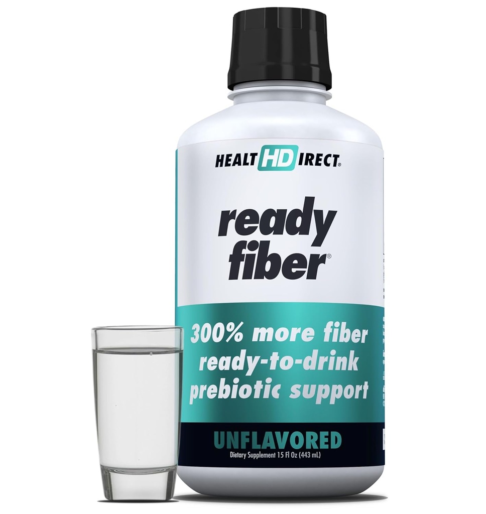 SAĞIT - Hazır Fiber - Kadınlar için Prebiyotik Sıvı Fiber Supplement, Erkekler ve Çocuklar - 15 Fl Oz - 15-30 Hizmetler, Unflavored - Easier Than Gummies, Tozlar ve Pills