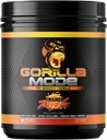 Gorilla Mind Pre Workout - Massive Pumps Laser Focus Energy Power - L-Citrulline, Kretine, L-Tyrosine, Betaine, Hydroprime, Alpha-GPC, 400 mg Caffeine, Huperzine A - 796g (Orange Rush)