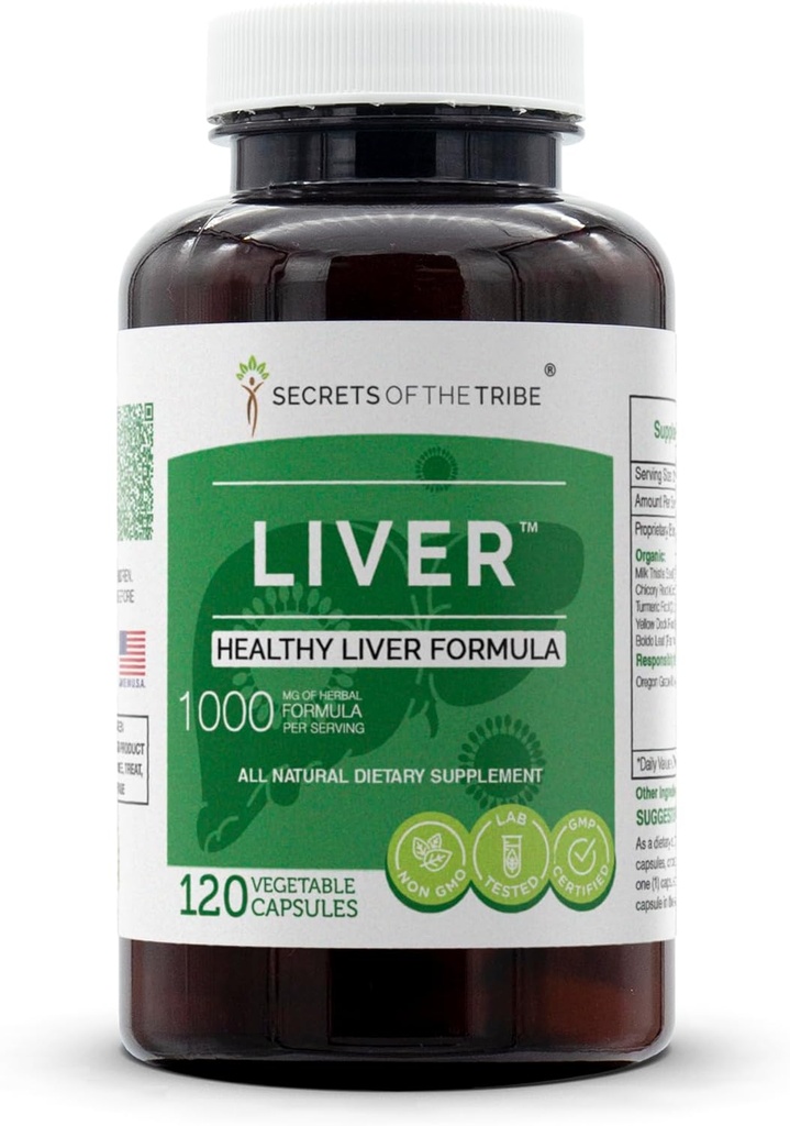 Kabilenin Sırları - Liver, Sağlıklı Canlı Formula, Herbal Supplement Meeting (120 Capsules)