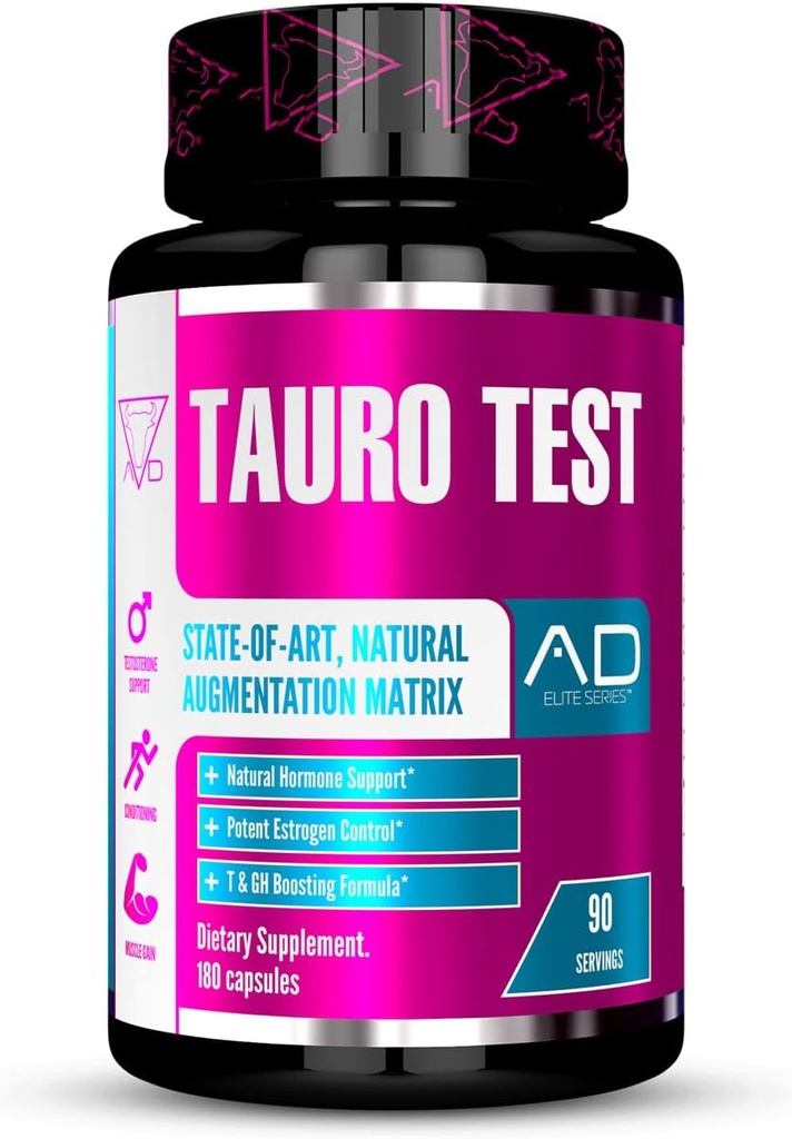 Project AD Tauro Test, testosteron Support, koşuling, Artan Kas Büyüme ve Protein Depolama, Hormon Powerhouse (90 hizmet)