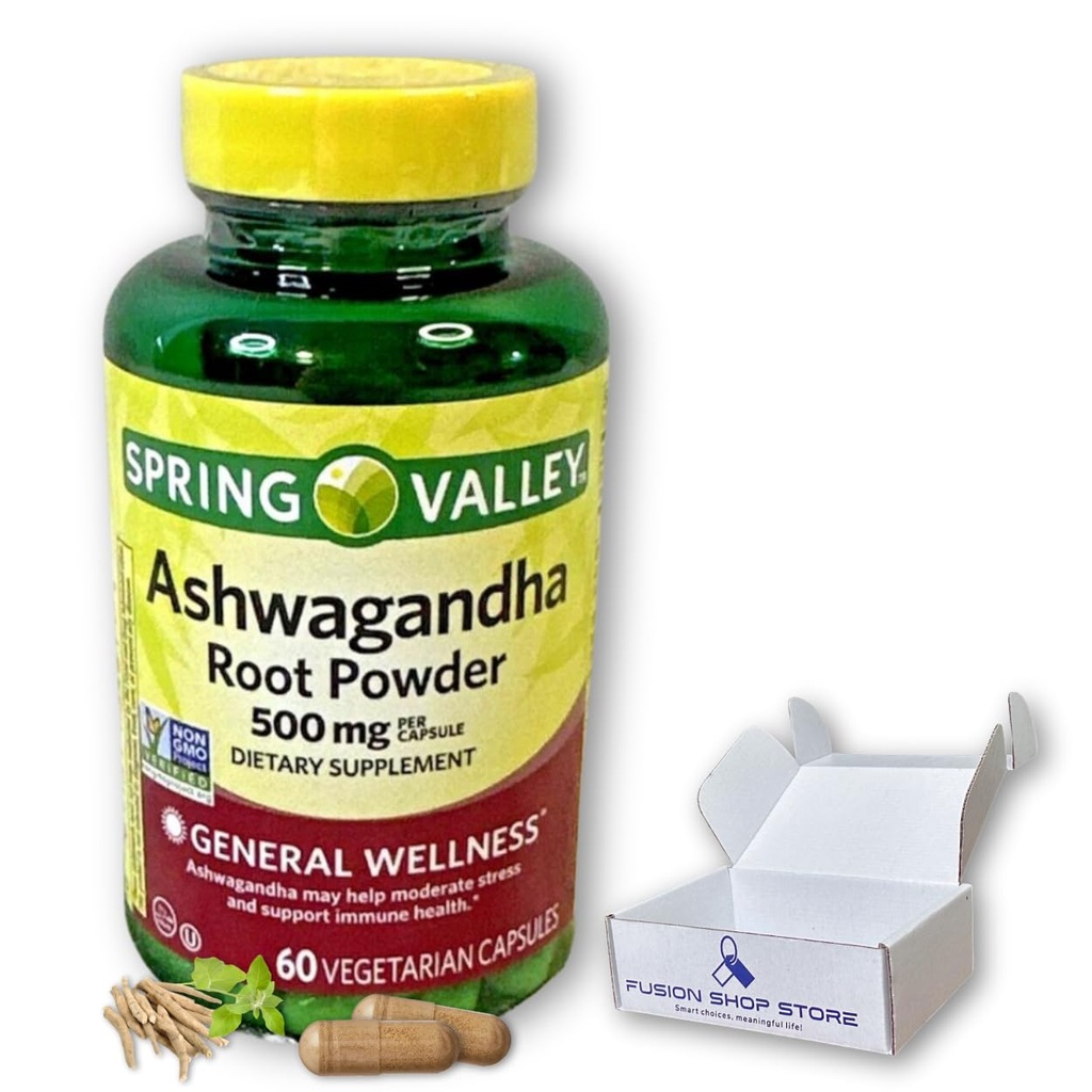 Ashwagandha- 500 mg Root Toz, 60 Capsules (Pack of 1)