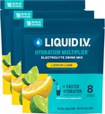 Sıvı I.V.® Hydration Multiplier - Lemon Lime | Elektrolyte Toz İçecek Mix | 3 Pack (48 Hizmet)