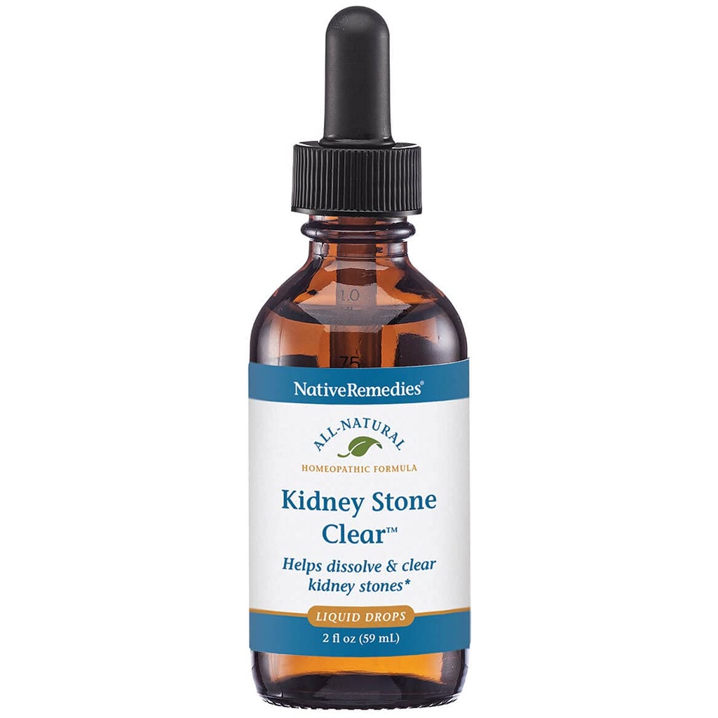 Yerli Remedies Kidney Stone Clear - Natural Homeopathic Formula Temporly Dissolve Clear Kidney Stones - Relieves Pain, Nausea ve Vomiting - 59 mL