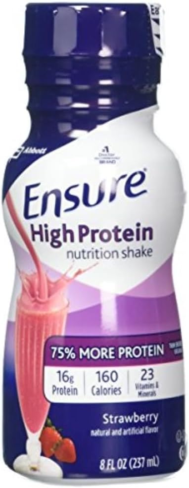 Yüksek protein Beslenme Shake, Strawberry, 6 Kont