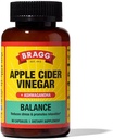Bragg Καθημερινή Ισορροπία Apple Cider Ξύδι και Sensoril Ashwagandha Κάψουλες - 750mg Οξικό οξύ – Ενέργεια & Βάρος Υποστήριξης - (90 χάπια)