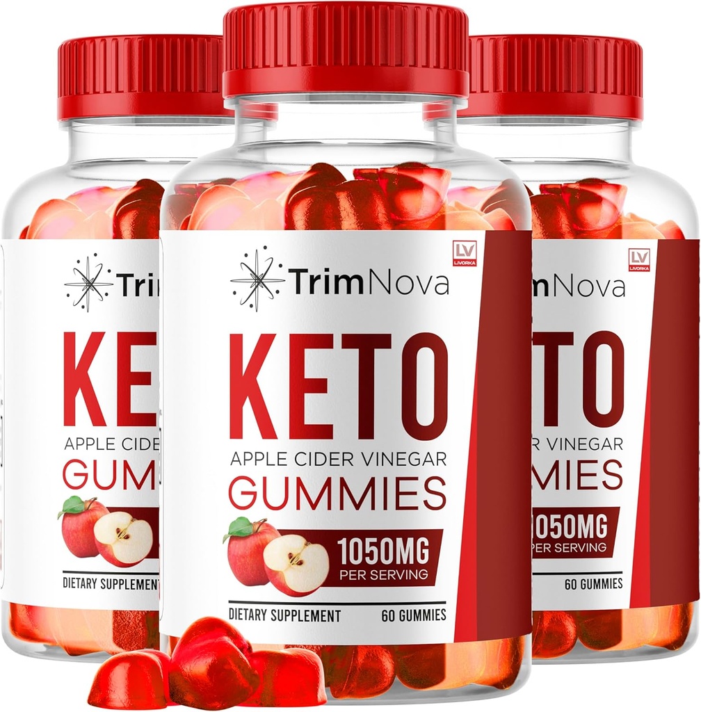 LIVORKA (3 Pack) TrimNova Keto ACV Gummies, TrimNova Gummies, TrimNova Keto, TrimNova Keto ACV Gummies, Trimnova, TrimNova Keto Formula, TrimNova Keto ACV Gummies 1050MG, 180 Gummies για 3 Μήνες.