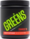 Sculpt Nation by V Shred Greens Strawberry - Premium Greens Powder & Superfood Blend με Collagen για την υποστήριξη του δέρματος, της πέψης και της ενέργειας - 30-Day Supply