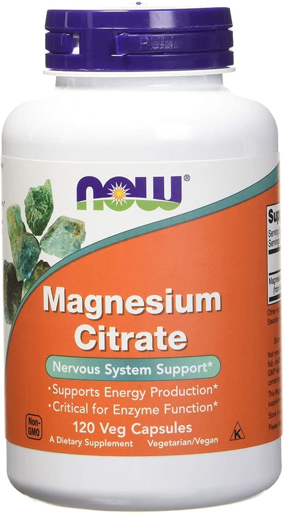 Şimdi Gıdalar Magnezyum Citrate 400 Milligram 120 Veg Capsules (Pack of 2)