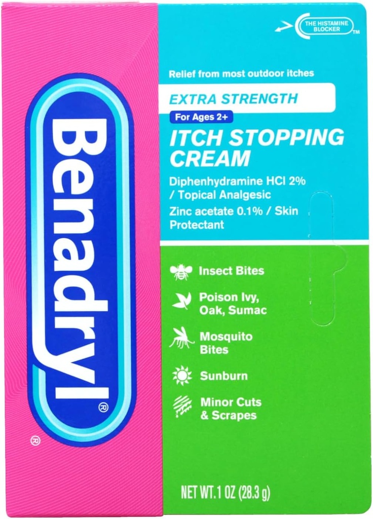 Benadryl Itch Krem Ekstra Güçlü 1 oz (Pazarlama 5)