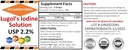 Generic A2Z Organic Lugol's Iodine and Potassium Iodide 2.0% Solution, 1 Fl Oz - Σταγόνες υγρού συμπληρώματος για υποστήριξη θυρεοειδούς, Detox, Μεταβολισμός, Made in USA