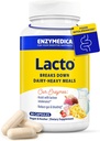 Enzymedica Lacto, Advanced Lactase Pills for Dairy Support, Helps Break Down Λακτόζη, Καζεΐνη & Λιπαρά, Γαλακτοκομικά χάπια, Vegan, 90 κάψουλες