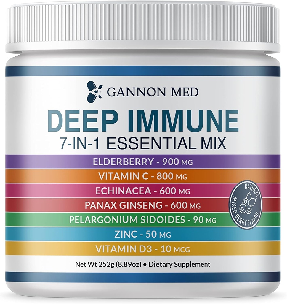 Ultimate Defense Immunity Vitamins for Yetişkinler and Kids - Immune Defense Capsules with Elderberry, C, Echinacea, Garlic, Panax BTC ve çinko - 120 Caps (8.8 Oz Toz)