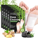 Tudiqe 50 deploy Foot Pads, Pure Natural Bamboo Vinegar Ginger Toz Ayaksu Ayak Bakımı için Ginger Foot Pads For Better Sleep, Deep Cleansing Foot Patches