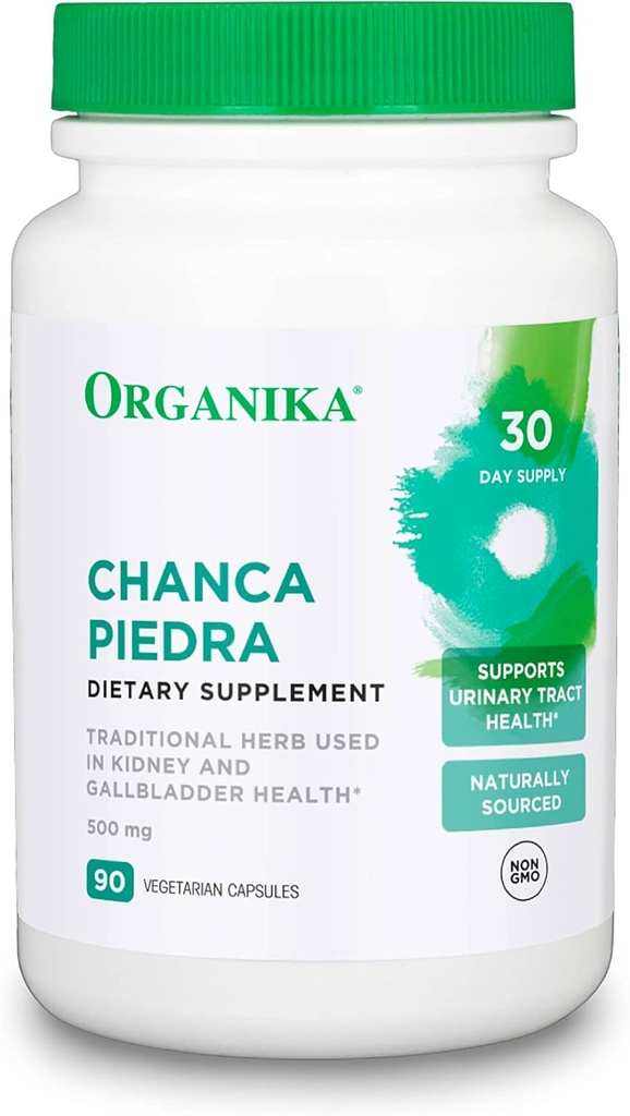 Organika Chanca Piedra 500 mg - ούρηση, υποστήριξη νεφρών και χοληδόχου κύστης, διουρητικό, καθαρισμός - 90 vcaps
