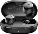 TOZO Kablosuz Earbuds Mic Clear Calls Ergonomi Işık Kilo Bluetooth 5.3 Kulakları Su ısıtıcısı Premium Stereo Sound Ear Buds 30H Playtime with 32 EQs via APP