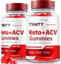 Laboratuarları (Brook of 2 Trinity Keto + ACV Gummies for Advanced Kilo Kaybı, Premium Keto Plus ACV Formula, All Natural Apple Cider Vinegar Supplement, Gummy 500 mg Review (120 Gummies)