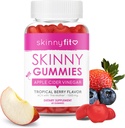 SkinnyFit Skinny Gummies Apple Cider Vinegar Gummies w/ The Mother, Sağlıklı Kilo, Immune Support, Vitamin B9, B12, Beetroot, Pomegranate, Vegan-Friendly, 60 Count