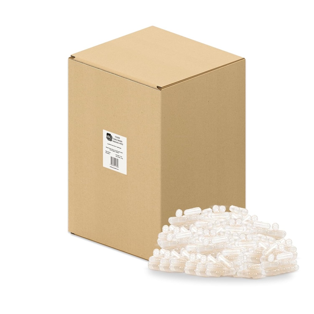 Boyut 000 Boş Kapsüller - 10000 Kont Bulk Gelatin Capsules Boş - 000 Girilebilir Kapsüle Katılın - Pill Capsules Capsule Empty Ekle Machine - Sertifikalı Hell Beef Gel Caps