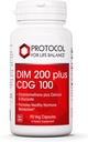 PROTOCOL FOR LIFE BALANCE DIM 200 Plus CDG - 200 mg - Kalsiyum & DIM Supplement - Cleanse Detox & Hormon Metabolism - Kalsiyum D Glucarate - Non-GMO & Kosher - 90 Veg Caps