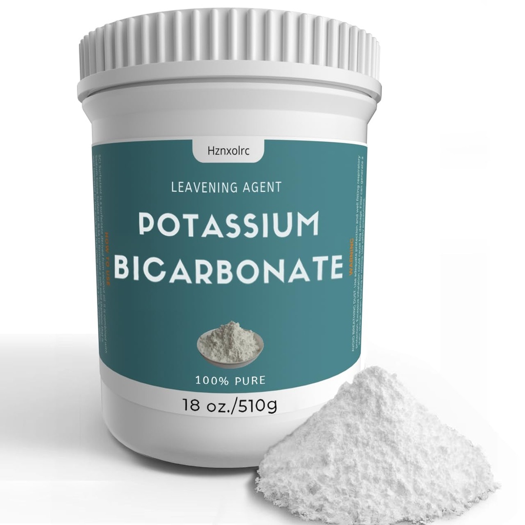 18 oz Pyum Bikarbonat,% 100 Saf Potasyum Bikarbonat Toz, Şarap, Kekler, Kurabiyeler ve Daha Fazlası