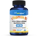 B1 Vitamin 500 mg, Non-GMO, Vegan, Gluten Free, Benfotiamine
