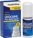 HealthWise 4% Lidoka-On | OTC Strength | Ağrı Yardımı Sıvı | 2.5 oz. 73 mL | Non-Greasy, Unscented Formula | Topical Anesthetic