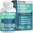 Kadınlar ve Erkekler için 4in-1olik Tamamları - D3 K2 5000 IU Supplement, hizmet başına 601 mg - Gluten-Free, Vegan-Friendly (120 ct)