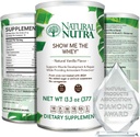 Natural Nutra Grass Fed Vanilla Δείξε μου την σκόνη πρωτεΐνης Whey Protein Source Enhance Digestion, βελτίωση ροής υγρών του σώματος, υποστήριξη της υγείας των οστών και ενίσχυση της ανοσίας, χωρίς γλουτένη, χωρίς ζάχαρη, μη GMO, 13.3oz