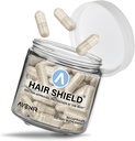 Saç Shield | Saç Büyümesi ve Güçlü Çiçeği Vitaminleri, Kadınlar ve Erkekler için Kalsiyum ve Çinko ile Biyotin Vitaminleri, 60 Capsules