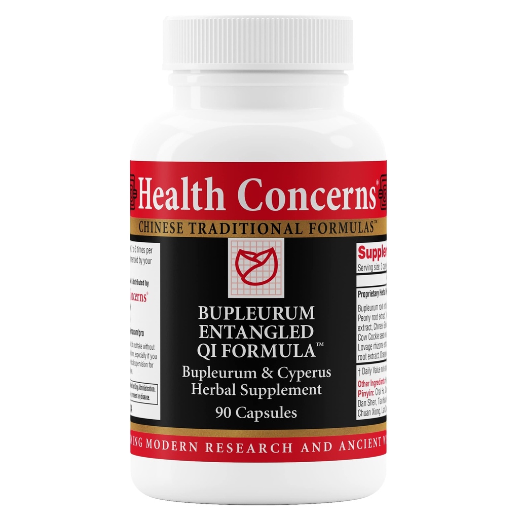 Υγεία Ανησυχίες Bupleurum Entanged Qi Formula – Γυναικεία Ορμονική Ισορροπία & Κυστική Υποστήριξη συμπλήρωμα – Παραδοσιακή κινέζικη φυτική Φόρμουλα – Συκώτι ροής αίματος Qi Cleanse – 90 κάψουλες
