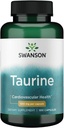 Swanson Taurine - Enerji Üretimi ve Elektrolyte Dengeyi Geliştirmek - Doğal Formula Kalp Sağlığı ve Wellness - (100 Capsules, 500 mg Her)
