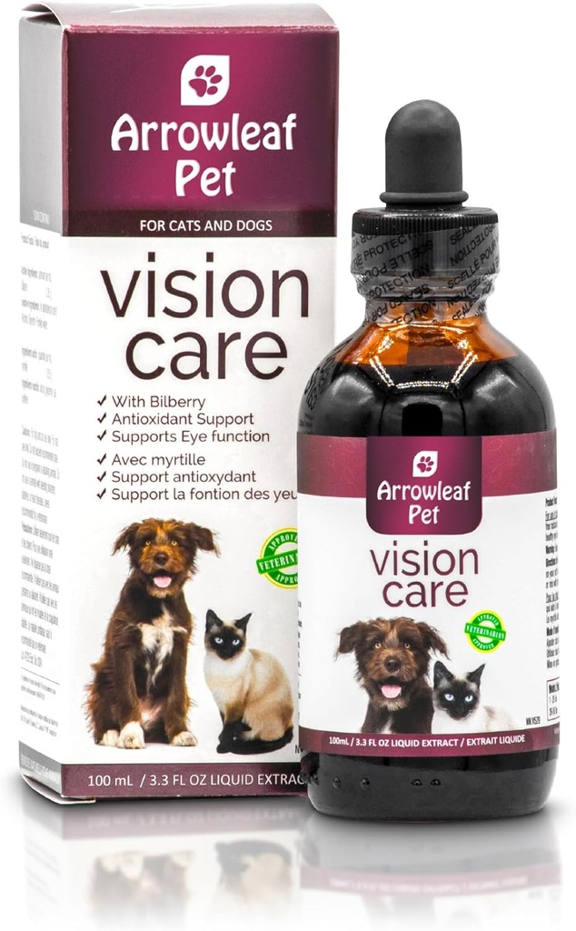 NaturPet Inc for Cats and Dogs | Bilberry | Eye Support | 100mL Herbal Tincture