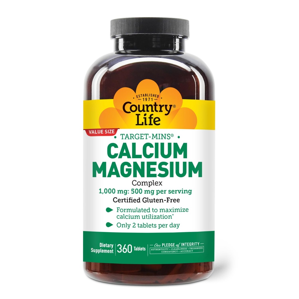 Ülke Yaşam Hedefi-Minsul Magnezyum Supplement for Bone Health, 1000 mguba, 500 mg Magnezyum, Gluten Free, 2:1 Optimal Utilization için fiyat