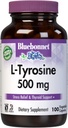 Bluebonnet Ltyrosine 500 Mg Vitamin Capsules, 100 Kont
